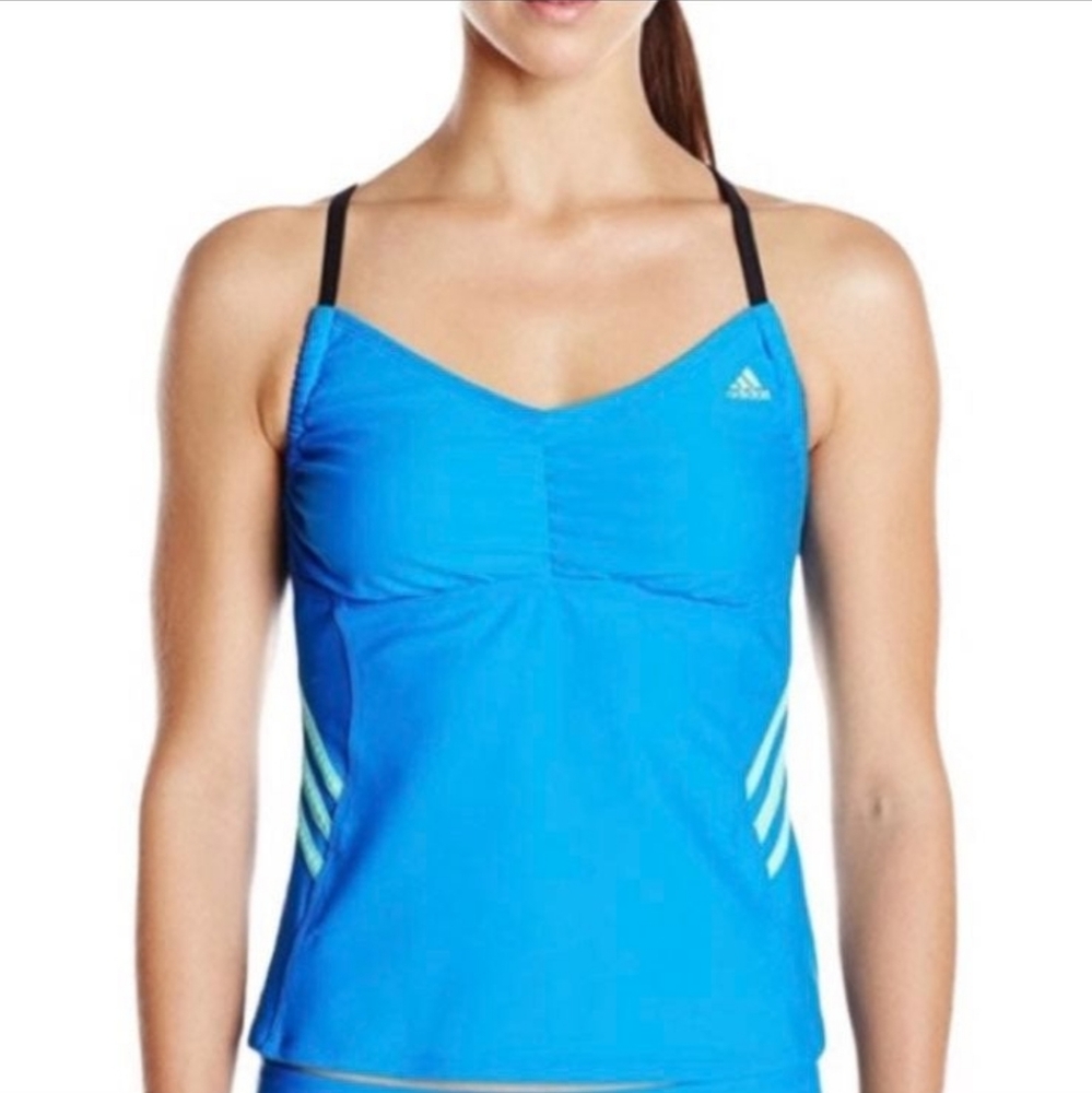 Blue Adidas Bandeaukini